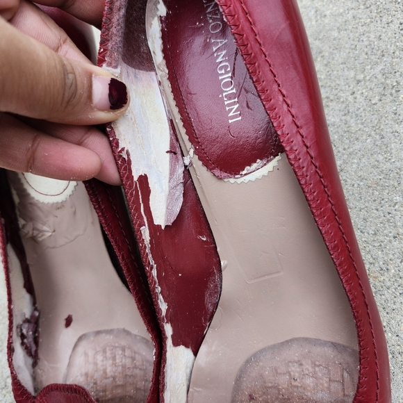 Vintage red bow kitten heels - Picture 4 of 9